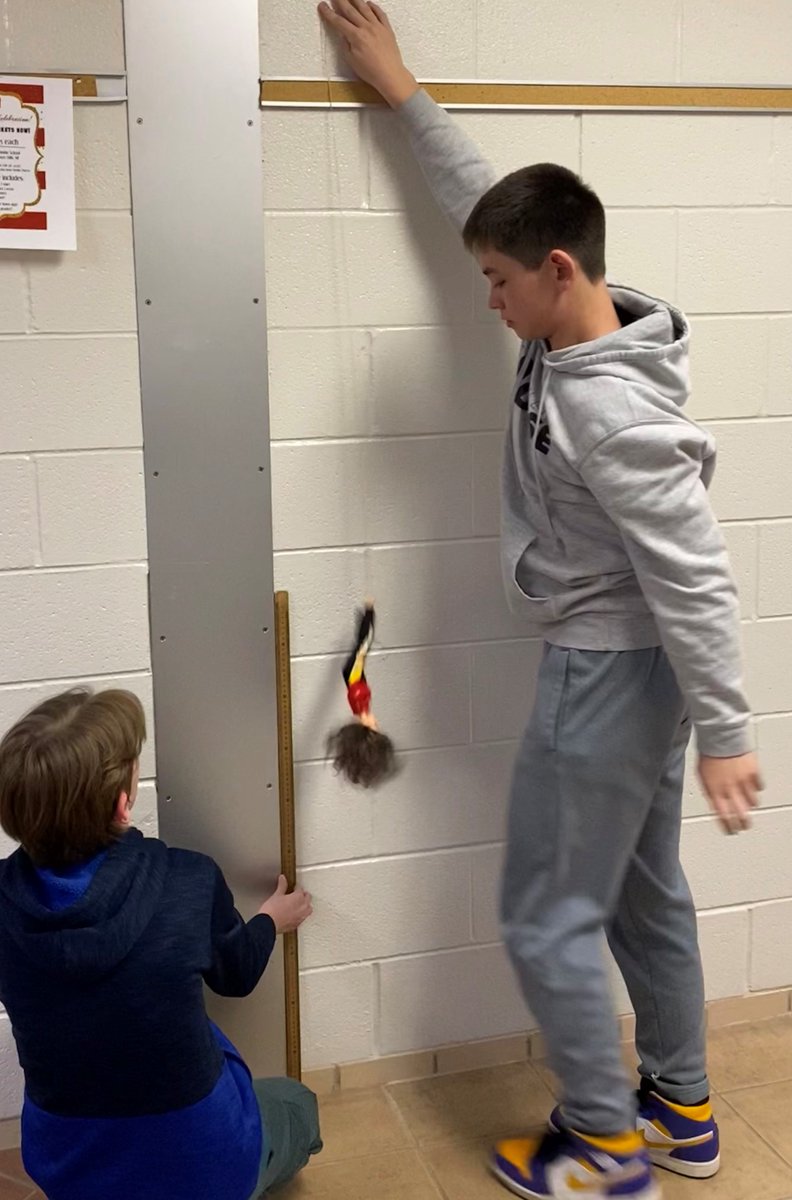 BigHistoryGeek's tweet photo. It's been a busy week in 8th grade at West! Ss used dolls and bungee chords to explore patterns in math. They also created their own islands & were assessed on their ability to describe the climate & weather patterns. #RCSWMS #RCSLearn https://t.co/Just8YgePe