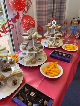 Valentines Day & lots of love at Bonnyrigg House, great pic's & what a beautiful spread & very much enjoyed by all #spreadingthelove #valentinesday2023 #ncctuk