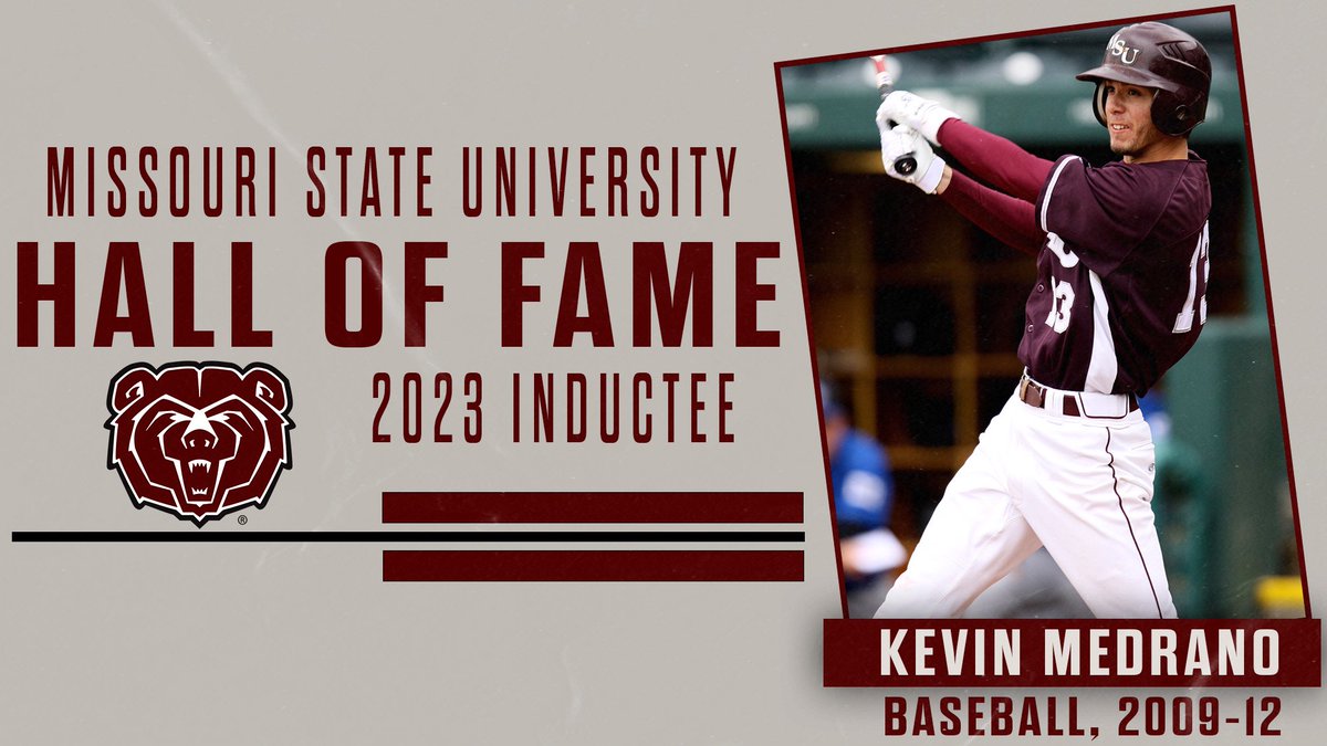 MissouriStBears's tweet photo. Introducing our 2023 Hall of Fame inductees:

Congratulations, 𝐊𝐞𝐯𝐢𝐧 𝐌𝐞𝐝𝐫𝐚𝐧𝐨!

#MSUBears https://t.co/o6JDhCtr7E