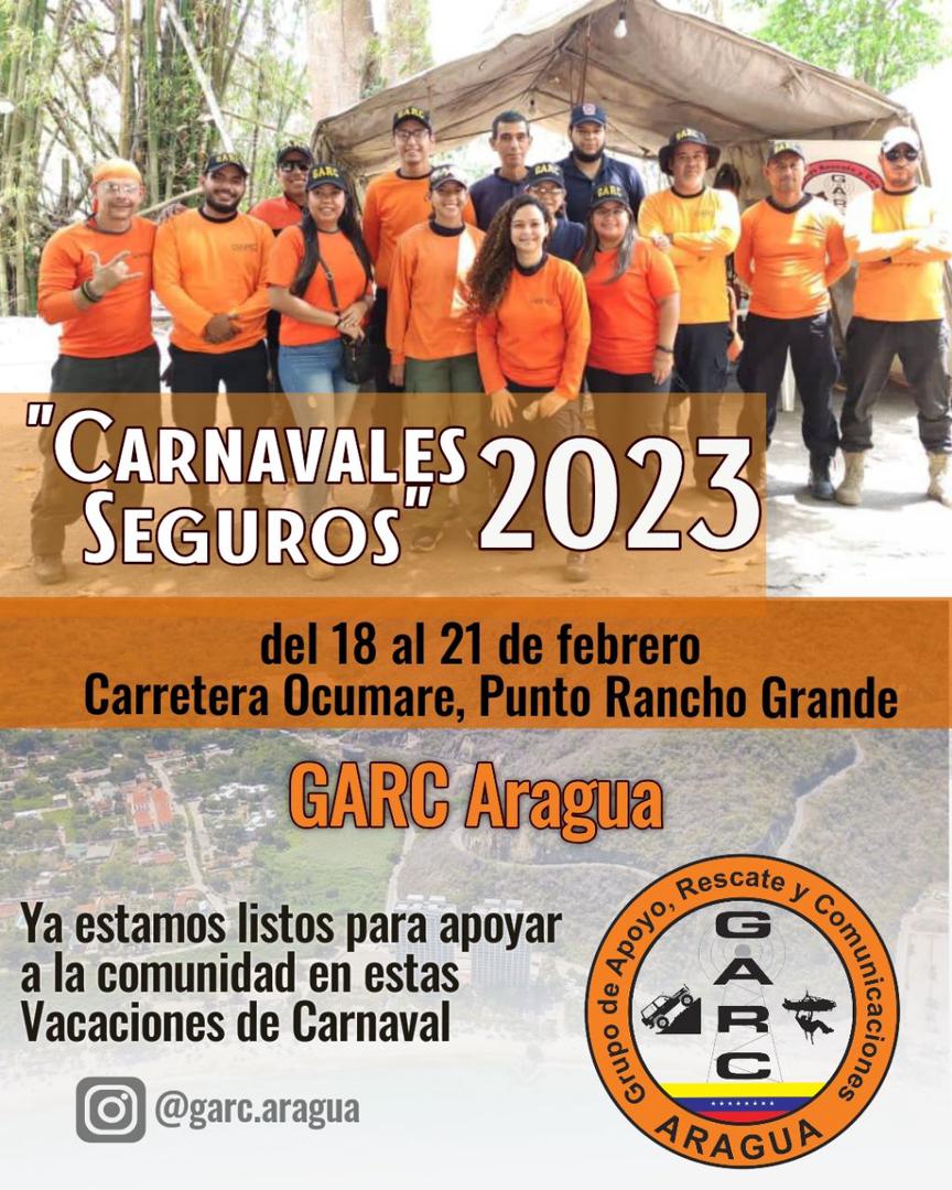 Este año seguimos cubriendo la carretera q lleva de Maracay a la hermosa Costa de Ocumare,en esta oportunidad nos encontrarán en La Estación Biológica Rancho Grande.No ingiera licor mientras conduce,no exceda la velocidad,cuide a su familia y a usted mismo.