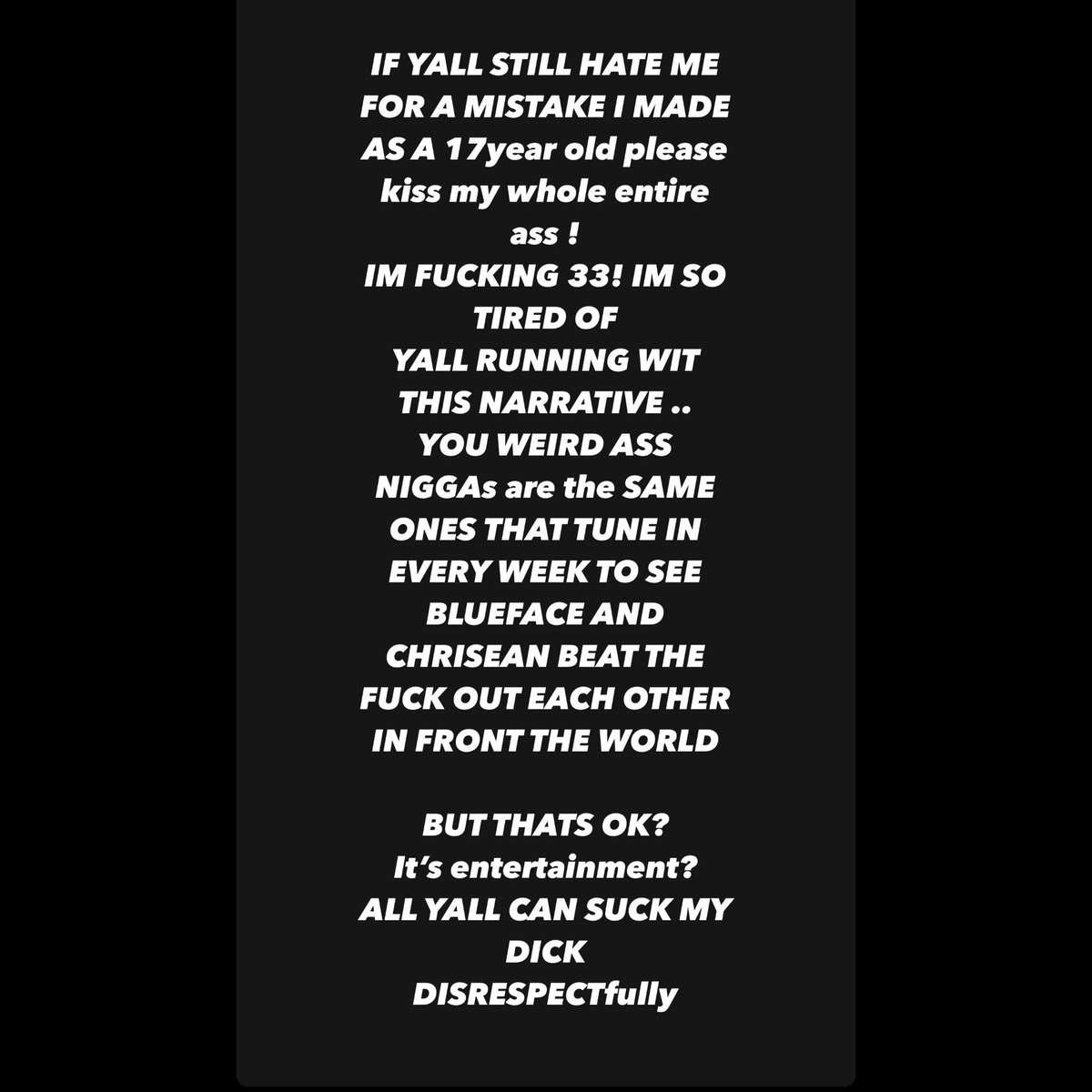 Bosola_XO 💡 on Twitter: "Talk yo shit CB 👏🏿👏🏿👏🏿"