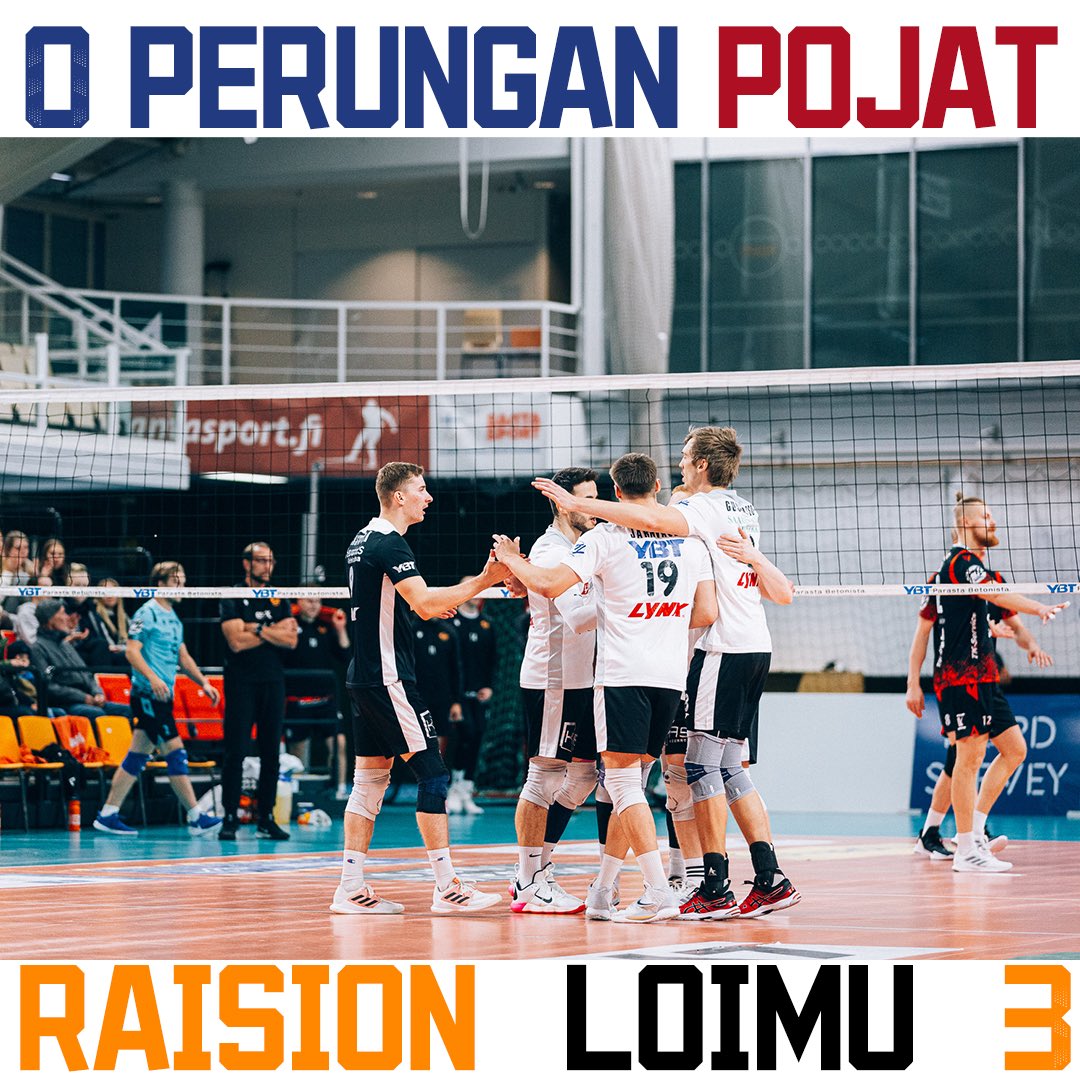 Perungan Pojat (@perunganpojat) on Twitter photo Raisio jätti kylmäksi 🥶 ei meinannut lähteä meillä peli käyntiin millään ja <a href="/raisionloimu/">Raision Loimu</a> :lla oli henki päällä. Välillä meinattiin tulla mukaan, mutta kotihallissa pelannut Loimu karkasi erien voittoihin.
Huomenna on täysin uusi päivä Turussa @tutovolley :tä vastaan klo 18:30 Raisio jätti kylmäksi 🥶 ei meinannut lähteä meillä peli käyntiin millään ja <a href="/raisionloimu/">Raision Loimu</a> :lla oli henki päällä. Välillä meinattiin tulla mukaan, mutta kotihallissa pelannut Loimu karkasi erien voittoihin.
Huomenna on täysin uusi päivä Turussa @tutovolley :tä vastaan klo 18:30