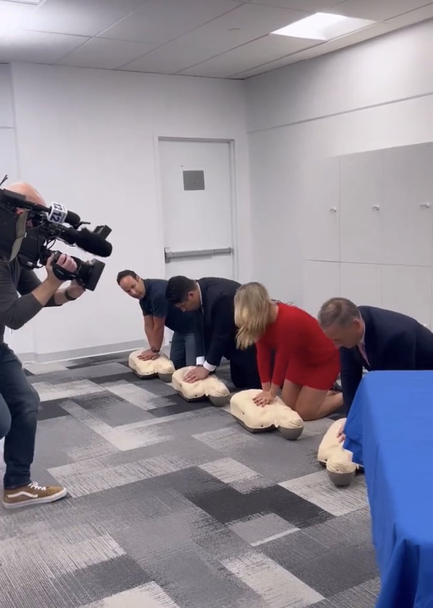 epicenter911's tweet photo. Great segment this morning on the importance learning hands only CPR! Contact us to set up a class today…the next life saved could be yours! Thanks @News12LI @News12WC @erincolton @hoffmanrich @RichBarrabi ♥️@RedCross #HeartHealth #CPR https://t.co/K9jkh1eXkq