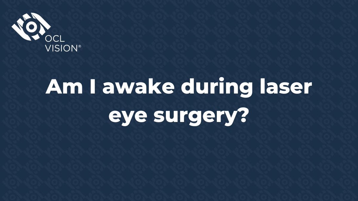 Am I awake during laser eye surgery? OCL Theatre Technician Becky gives us the answer: #askocl #lasereyesurgery ow.ly/75hz30stUrE