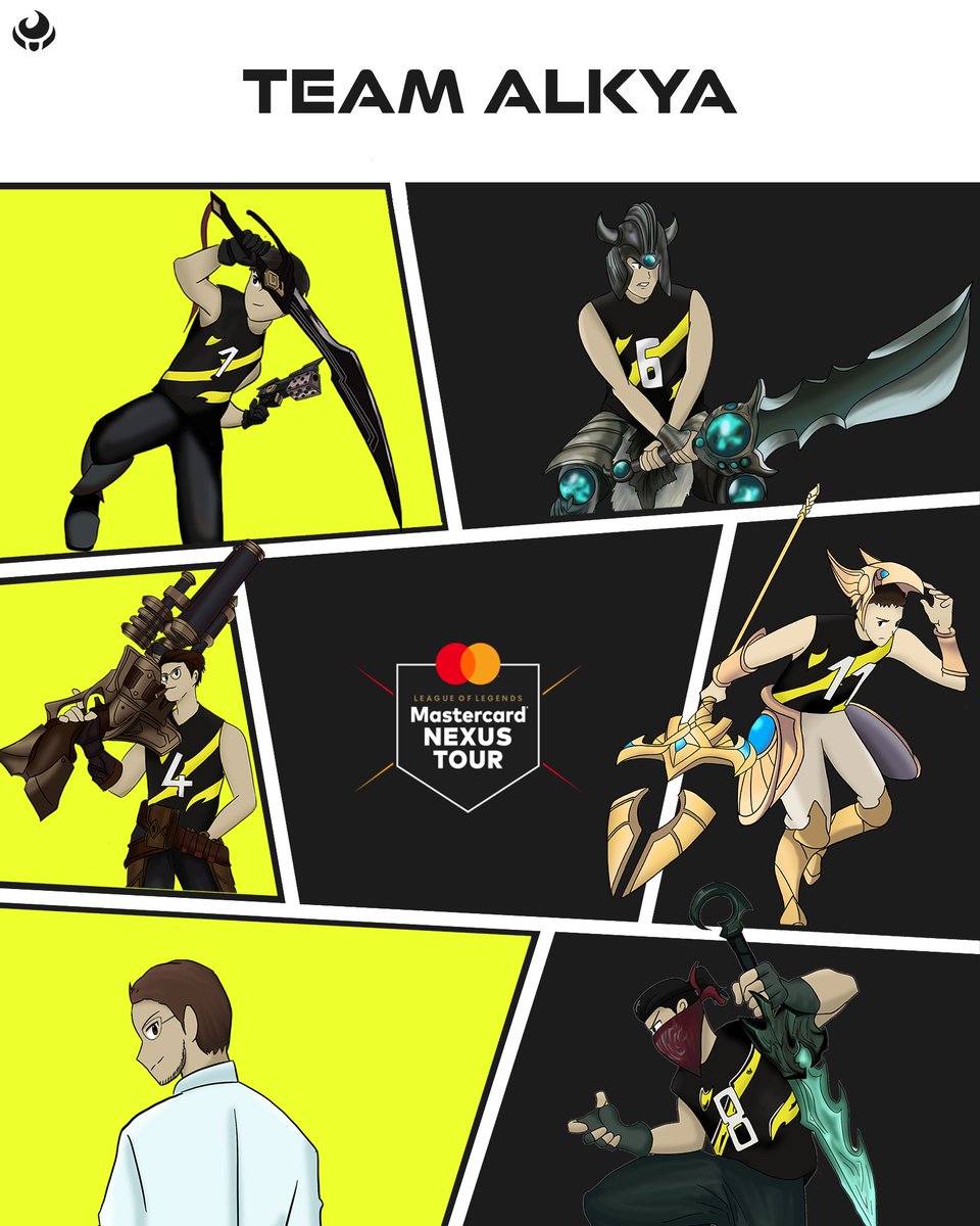 Gare au Nexus adverse !

Notre roster est enfin prêt à atterrir et conquérir la faille de l'invocateur ! 

⚔️ <a href="/FIaviooo/">Flavio</a>
🌱 <a href="/Krobonn/">KROBONN</a>
🧙 <a href="/Pacou_lol/">Pacou</a> 
🐸 kross
🛡️ <a href="/SteaGL_lol/">RCS SteaGL</a> 
🧠<a href="/ZoKaTo_lol/">ZoKaTo</a> 

#GoAlkya #MastercardNexusTour