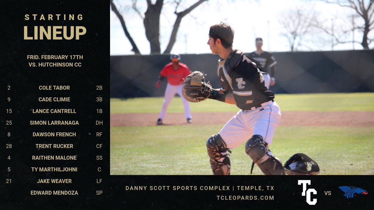 TC_Leopards's tweet photo. Starting Lineup!

#yahleps #TCbaseball https://t.co/tUFG0S4Ywb