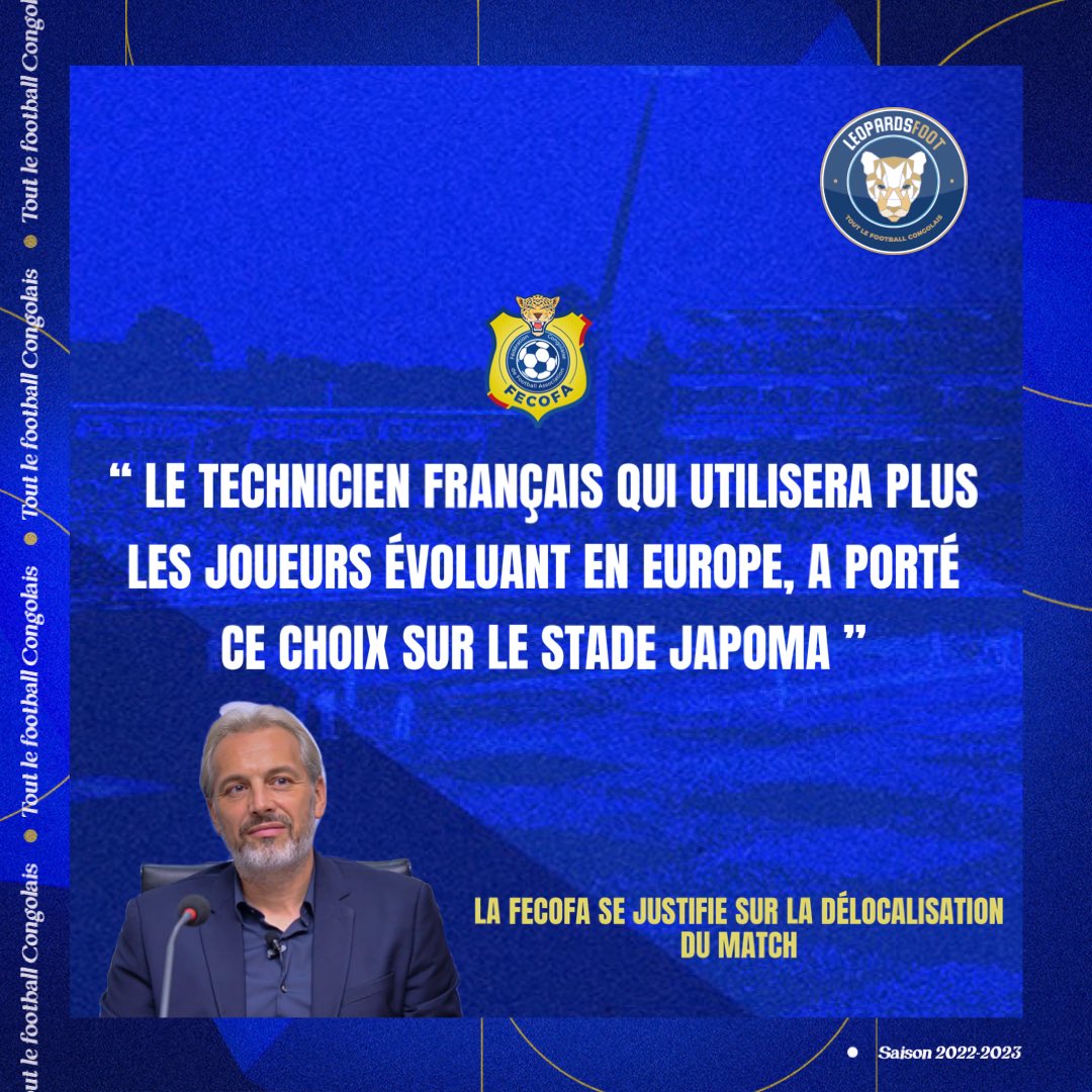 leopardsfoot's tweet photo. 🐆 Selon la FECOFA, la décision de jouer au Cameroun a été prise par Sébastien Desabre qui a privilégié la pelouse naturelle. 

Un choix un peu obscur puisque le match devrait initialement se jouer au Stade des Martyrs qui compte une la pelouse synthétique comme à Lubumbashi 🤷🏿‍♂️ https://t.co/y4m7r0x5AG