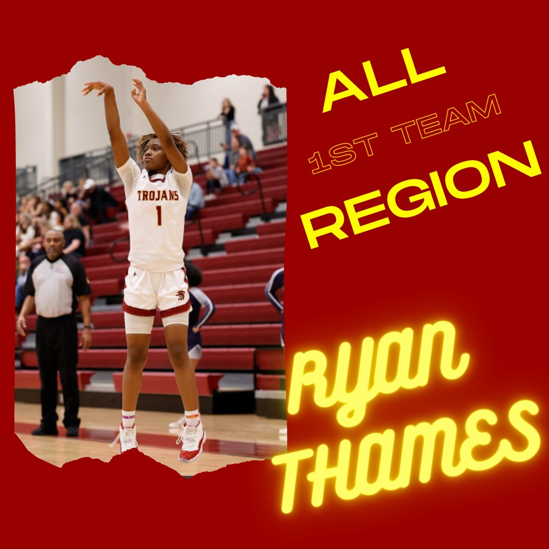 BasketballLHS's tweet photo. Congratulations again Ryan Thames on your All-Region selection!  Come see her and the The Lady Trojans take on Pope today  @Roswell @ 4pm! https://t.co/eK8PBREGG6