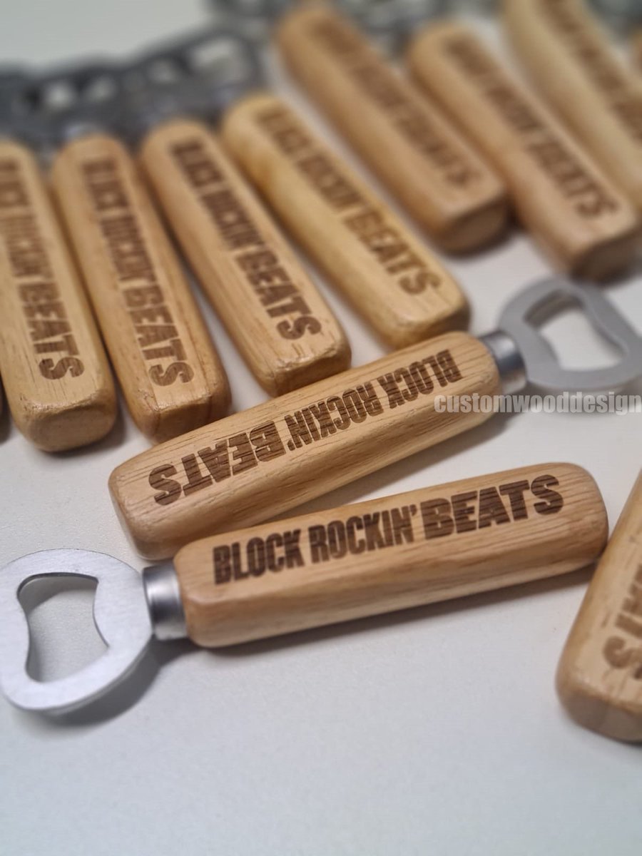 We ran out of these cos I sent them to loads of you , but we got some new ones!! If u wanna WIN a #BlockRockinBeats beer bottle opener from <a href="/designs_wood/">Custom Wood Designs</a> just RT this or put #BlockRockinBeats on your tweets. I’ll pick out 4 winners later!! These aren’t for sale , good luck 💛