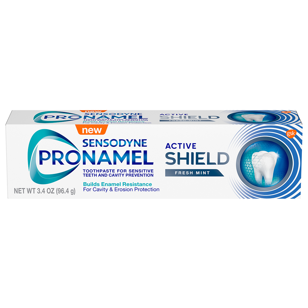Strong enamel is your best defense against cavities. Reinforce it with New Pronamel Active Shield for 2x the acid resistance.