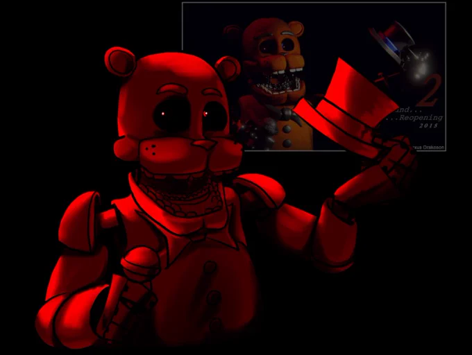 remember those old ass fnaf models way back in 2015?i was feeling nostalgic and thought i'd draw one of the most famous renders 