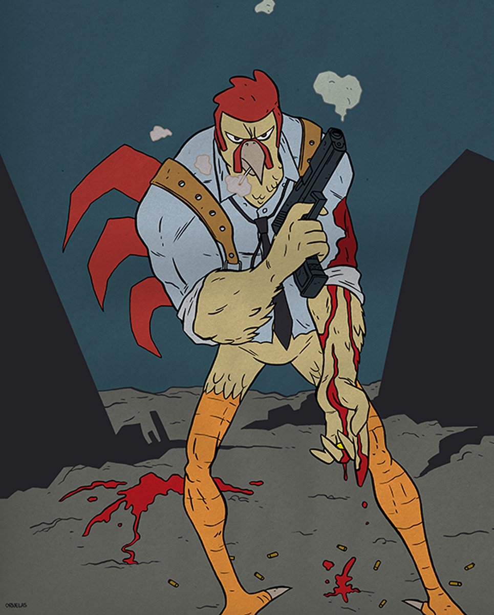 slurmo's tweet photo. #flashbackfriday
Bulletproof Chicken was created by Jon Westhoff, myself, with help of Mat Nixon. The ran two issues, and a couple of anthology shorts and featured a TON of indie comics creators. Fun times.
#BuyOrnelasArt #BulletproofChicken
#supportindiecomics #kingbonepress https://t.co/5VJPH5FEiJ