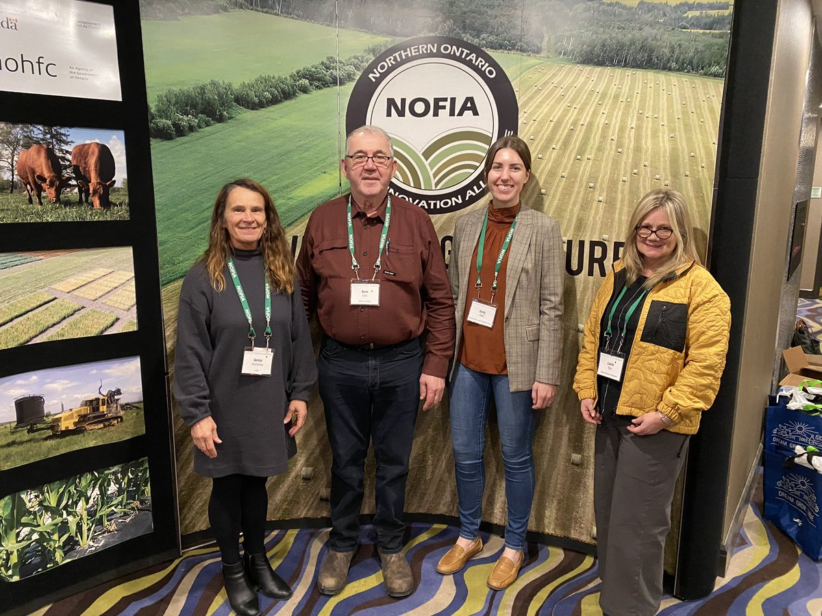 NOFIA_Agri's tweet photo. We had a fantastic time cultivating connections and celebrating sustainability at the 2023 Northern Ontario Ag Conference. Thanks to all our sponsors, speakers and attendees for making it a great event! #NOAC23 #farmnorth #northonag https://t.co/aIuSqdie9l