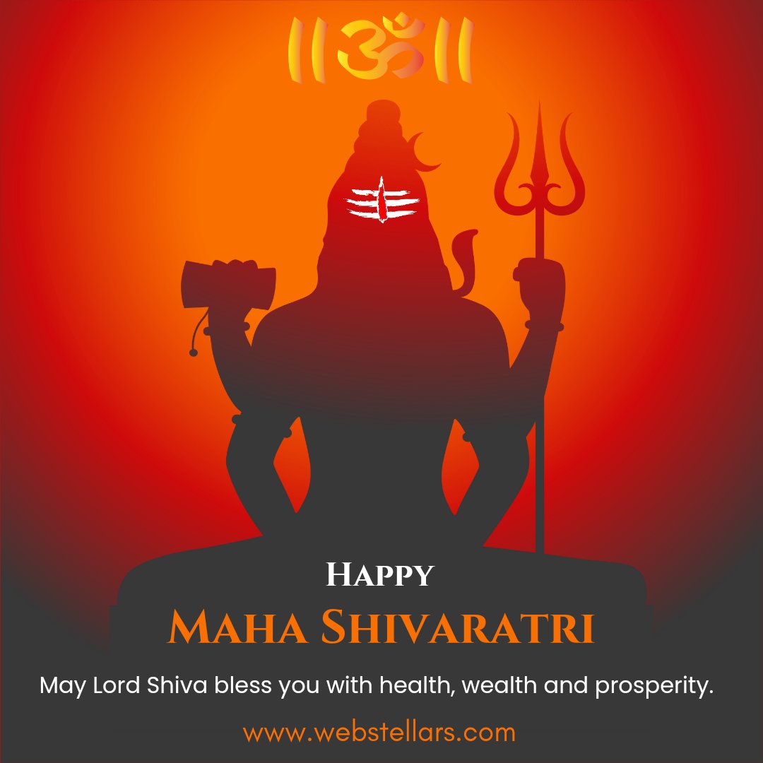webstellars's tweet photo. May Lord Shiva bless you with health, wealth and prosperity. Om Namah Shivaya 🥰🙏🥰 Happy Mahashivratri 🕉️🕉️ https://t.co/yuWuofVSGk