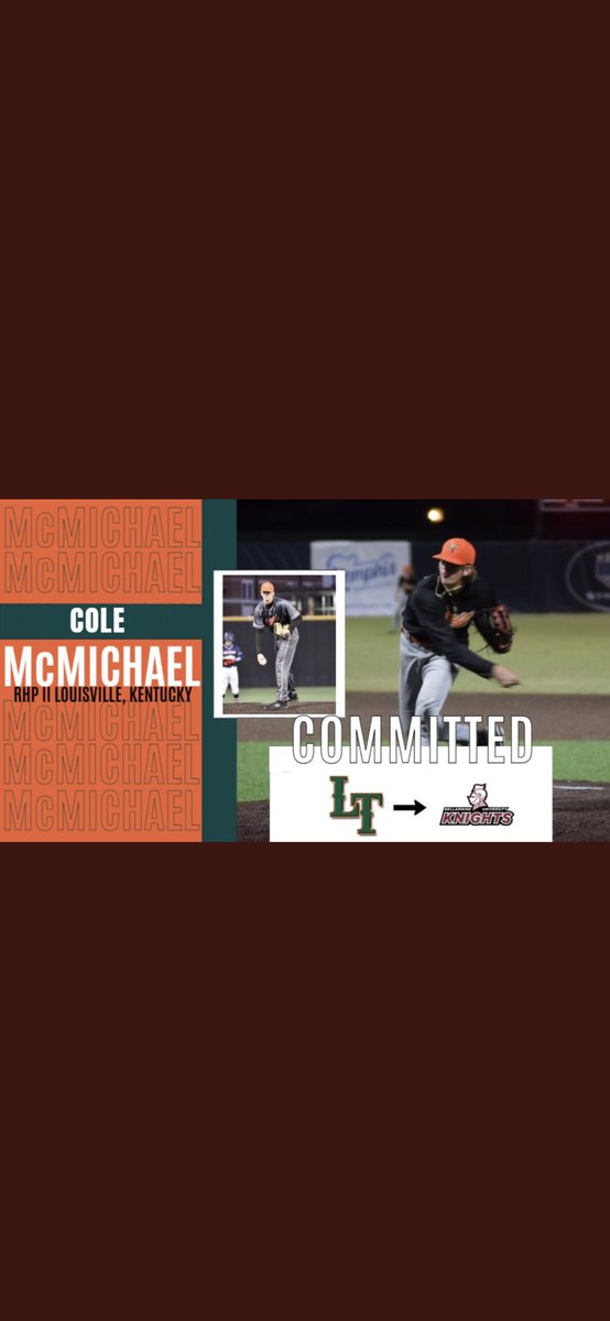 cole_mcmichael's tweet photo. It’s always been a dream to play college baseball in my hometown. Excited to announce that I have committed to Bellarmine university to continue my academic and athletic career. Huge thank you to everyone who has helped me achieve this goal! https://t.co/NA1F3uK9JW