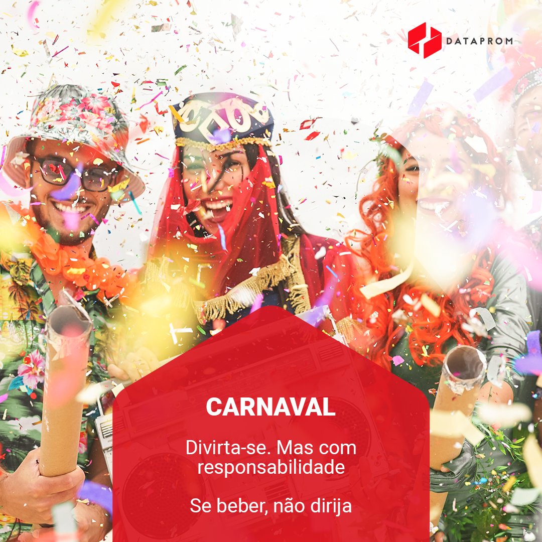 DatapromBR's tweet photo. #Carnaval representa festa e alegria 🎉🎉 Mas não podemos nos esquecer da nossa responsabilidade ao assumirmos o volante.
Bebida e direção não combinam. E excesso de velocidade também não. A #DATAPROM apoia um comportamento #seguro no #trânsito.
Acessem: https://t.co/7nnflREtoq https://t.co/hgW4jHontf