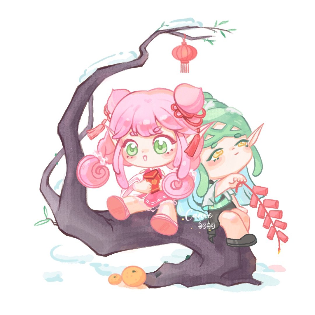 Canoe_26's tweet photo. Drew his own oc (Peach and Ah Ye).
#illustrations #Commission #anime https://t.co/oJayKEyjNs