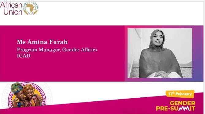 xubbifarah's tweet photo. An honor to take part In  @_AfricanUnion  Gender Pre-summit organized by @AU_WGYD  where I got an opportunity to share @IgadGender initiatives geared towards achieving our #WYFEI aspirations. Also a great opportunity to connect with phenomenal men and women in pursuit of #GEWE 🙏🏾 https://t.co/jxsOhJRCBl