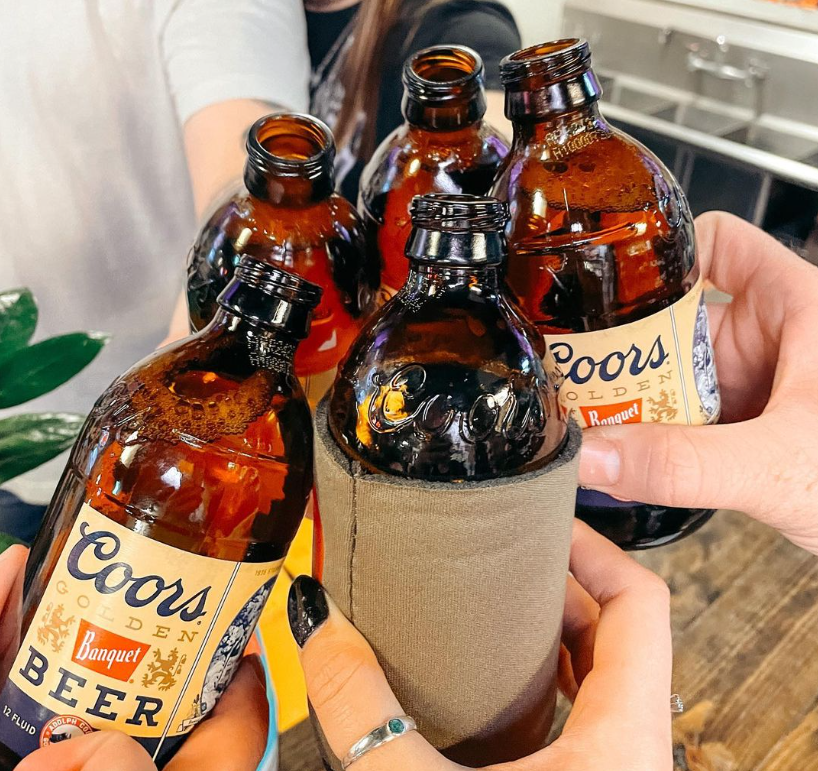 Raise 'em. Here's to the long weekend.