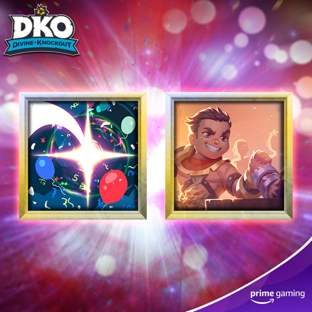 DKOgame's tweet photo. There's a new @primegaming reward in town!
Get the Confetti Knockout FX and A Contest of Strength Profile Card now!
👉 https://t.co/uWSJojuvxr https://t.co/e5S8AmiPXP