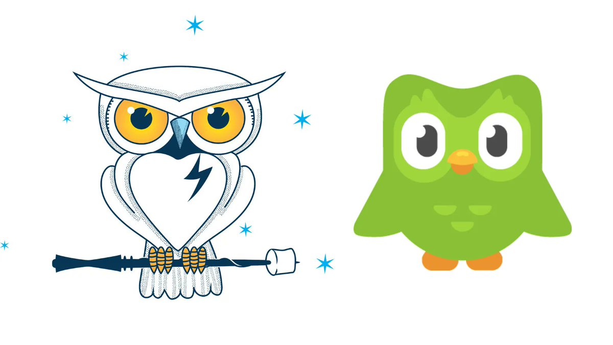 FandomForward's tweet photo. Things Stella and the Duolingo owl have in common:

🦉 Being owls (obviously)
✈ Traveling 
🔥  Determined to keep up our STREAK

Help us win a #P4A grant for the 13th year in a row by voting for our videos!! 

https://t.co/hF4FrQiisk https://t.co/Or6s0G7IZn
