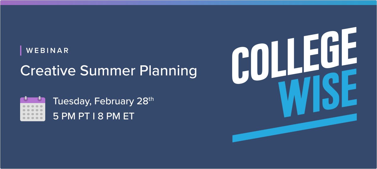 Xello (@xellofuture) on Twitter photo Our partners at <a href="/Collegewise/">Collegewise</a> are hosting an exclusive webinar on Feb 28, at 5 PM EST, to learn how to creatively integrate extracurricular activities during summer break.
#FutureReady #summerbreak
Save your seat here: ow.ly/1J8250MVotZ Our partners at <a href="/Collegewise/">Collegewise</a> are hosting an exclusive webinar on Feb 28, at 5 PM EST, to learn how to creatively integrate extracurricular activities during summer break.
#FutureReady #summerbreak
Save your seat here: ow.ly/1J8250MVotZ