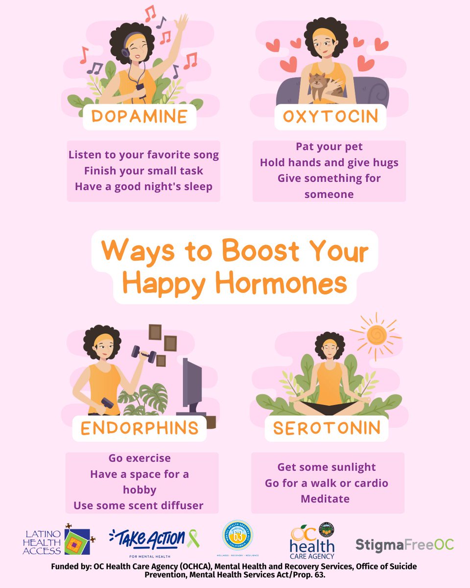 LHAORG's tweet image. Follow these steps to boost your happy hormones! 
.
.
¡Sigue estos pasos para aumentar tus hormonas felices!

#WeAreLHA #Happiness #Happyhormones