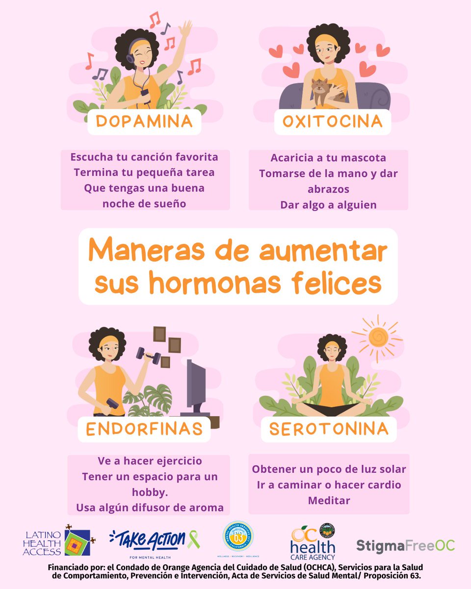 LHAORG's tweet image. Follow these steps to boost your happy hormones! 
.
.
¡Sigue estos pasos para aumentar tus hormonas felices!

#WeAreLHA #Happiness #Happyhormones