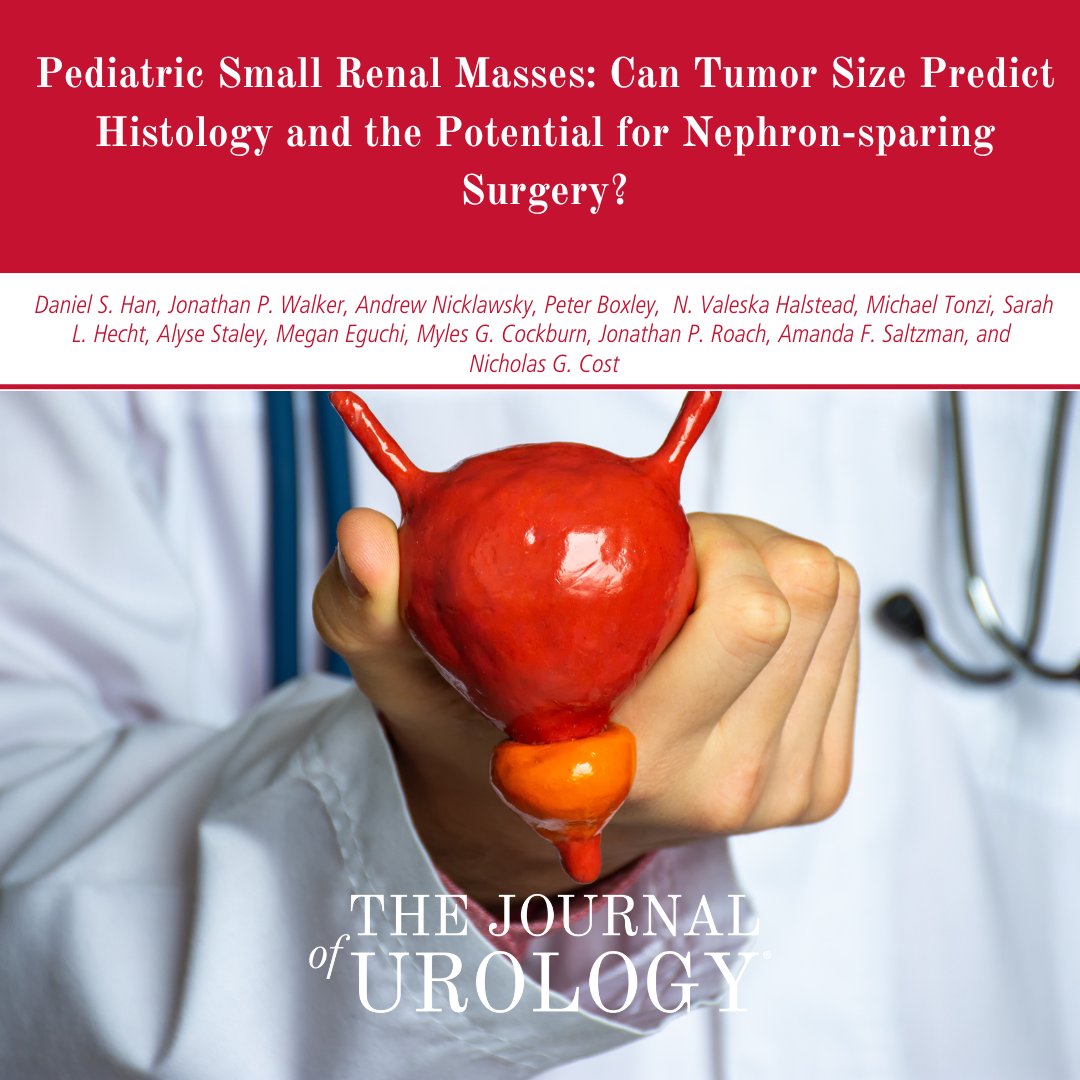 Can Tumor Size Predict Histology and the Potential for Nephron-sparing Surgery? auajournals.org/doi/epdf/10.10…
