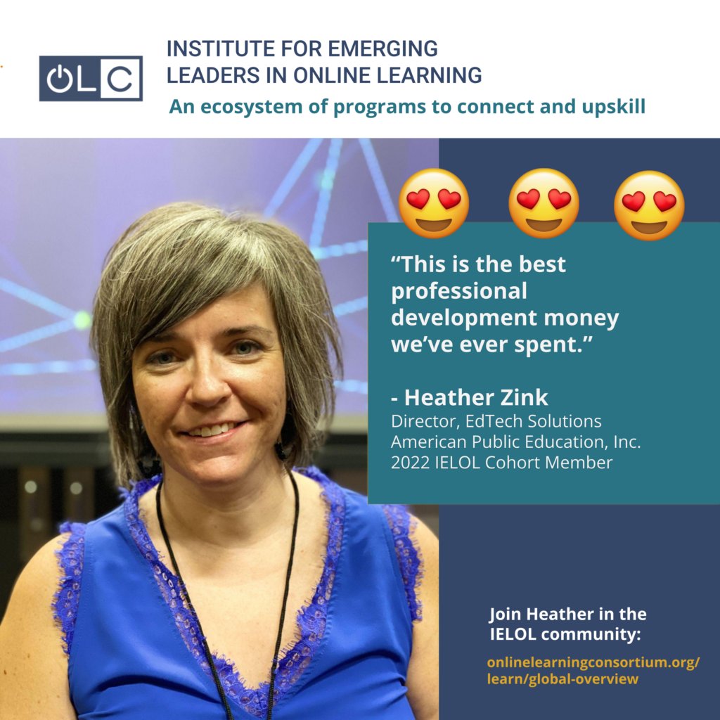 JasonRhode's tweet image. #IELOL, a 5-month blended program by @OLCToday &amp;amp; @unccharlotte, explores leadership challenges in #eLearning. Applications are now being accepted for the 2023 cohort! jrho.de/3YDiecB