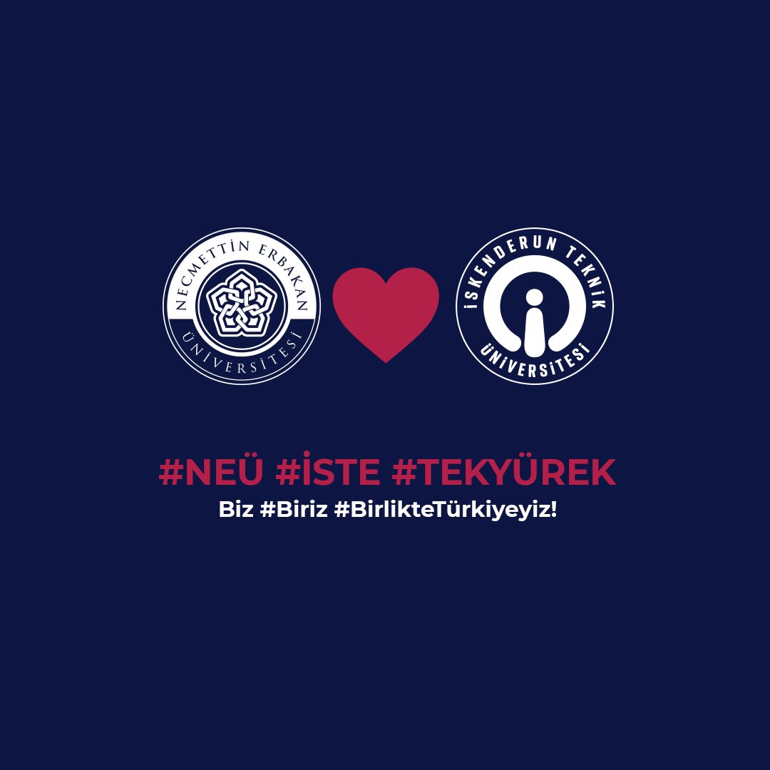 #NEÜ #İSTE #TEKYÜREK ❤️

NEÜ olarak depremden kaynaklanan sorunların çözümüne katkı sunmak üzere YÖK tarafından İskenderun Teknik Üni ile eşleştirildik.

Yaralarımızı saracağız. <a href="/isteEduTr/">İskenderun Teknik Üniversitesi</a> 

Yürüteceğimiz faaliyetlerden haberdar olmak ve bizi desteklemek için takipte kalın.