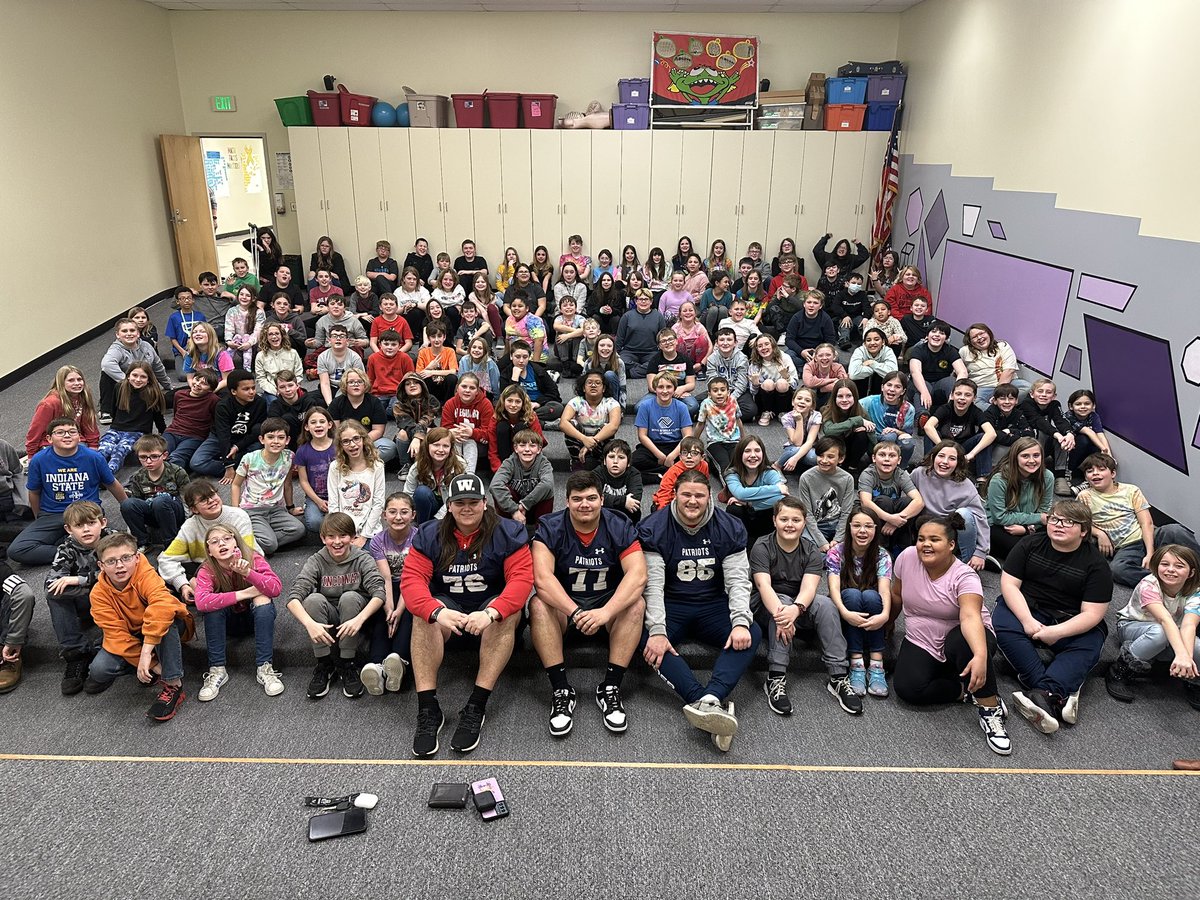 THNfootball's tweet photo. THN football players visiting Rio Grande reading “I am enough” giving back to the community and having fun conversations! We love giving back to our community! https://t.co/FR1poz9Izx