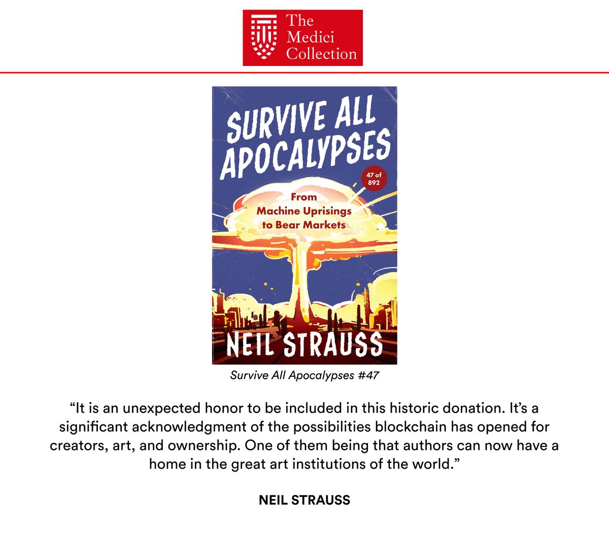Cozomo de’ Medici (@cozomomedici) on Twitter photo 'Survive All Apocalypses #47', NEIL STRAUSS (<a href="/neilstrauss/">Neil Strauss</a>)
Now in the LACMA permanent collection
(13/15) 'Survive All Apocalypses #47', NEIL STRAUSS (<a href="/neilstrauss/">Neil Strauss</a>)
Now in the LACMA permanent collection
(13/15)