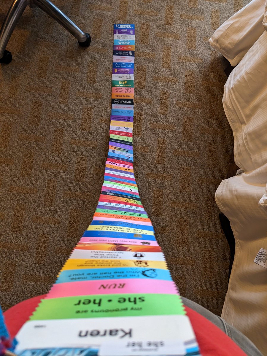 thagrrrl79's tweet photo. All but three of the ribbons I got Thursday night. So glad someone gifted me a binder clip! #Gally1 #ribbonlife (this time with picture 😂) https://t.co/a02Z4VLf21