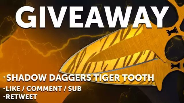 AnoNgambles's tweet photo. ⭐️Shadow Daggers #CSGOGiveaway #6/10⭐️

To Enter:

✅Retweet
✅Like/Comment/Sub (PROOF!)
https://t.co/4FxAgNCNHu

⏰Ends in 72hrs! GL!🍀 https://t.co/kNejb6D1Ds