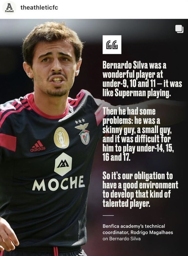 power_ray's tweet image. Bernardo Silva was a wonderful player at U9, 10 &amp;amp; 11 - it was like Superman

Then he had problems: he was a skinny, small guy, and it was difficult for him to play under-14, 15, 16 &amp;amp; 17

So it's our obligation to have a good environment to develop that kind of
talented player.