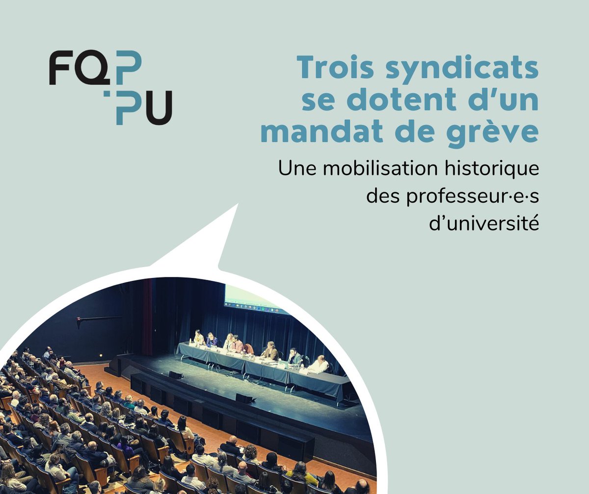 FQPPU's tweet photo. Une convergence historique qui met en évidence l'existence de problèmes majeurs et structurels touchant l'ensemble des universités québécoises 👉 https://t.co/FmqJb47Xp3 https://t.co/BZnghkEGDD