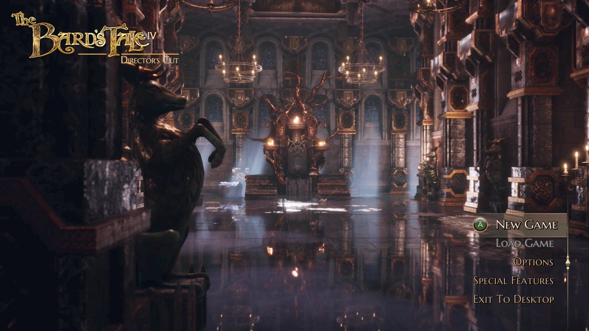 Juppstein's tweet photo. #FreshFebruary Game #6: 
Bard's Tale IV: Director's Cut
Under the shiny 3D hood still lurks a devious turn based RPG from days past. If you like such old school turn based RPGs this might be for you. Me like. https://t.co/rfOviUdmUt