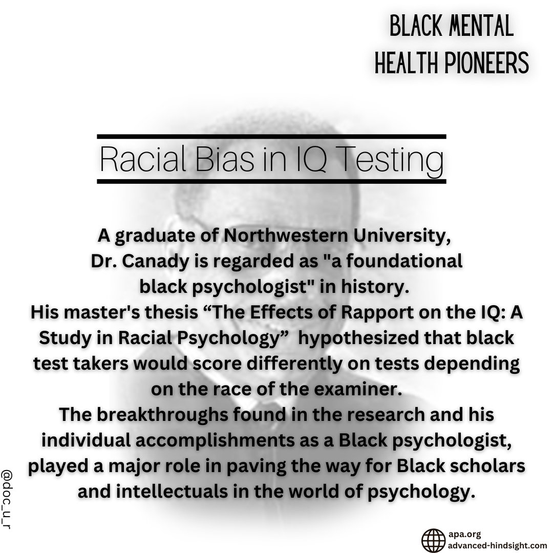#BHM
Dr. Herman George Canady, Ph.D - Pioneer Black Psychology Scholar

Read all about him!

#Psychology
#History
#DocUR
#BlackHistoryMonth