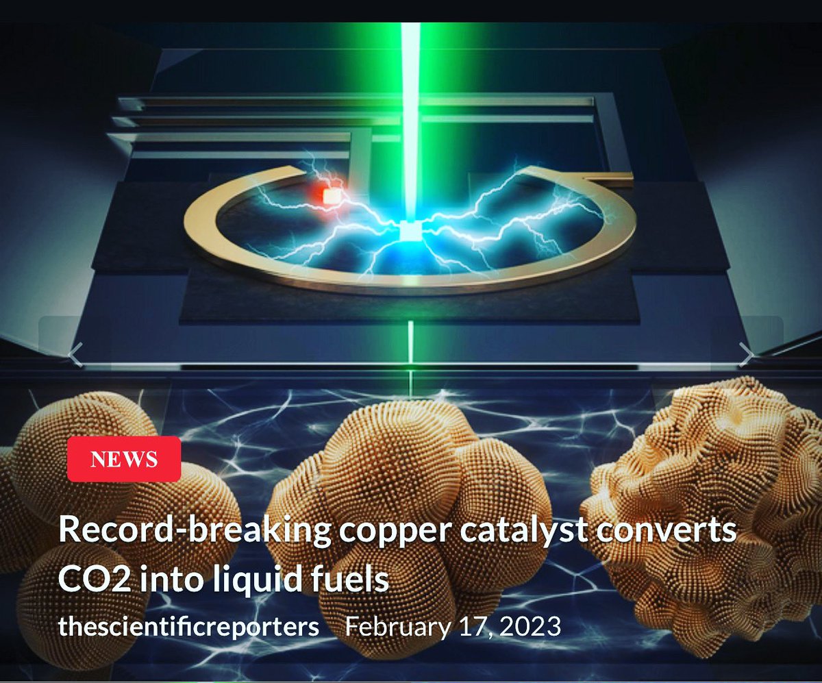 TheScientificR2's tweet photo. Common metal works as an electrocatalyst, a mechanism that uses energy from electrons to chemically transform molecules into different products. 
#biotech #thescientificreporters #research #molecularbiology #biochemistry #scientificreporters #lifescience

https://t.co/xZB7aVR6Rz https://t.co/A2txt56xlM