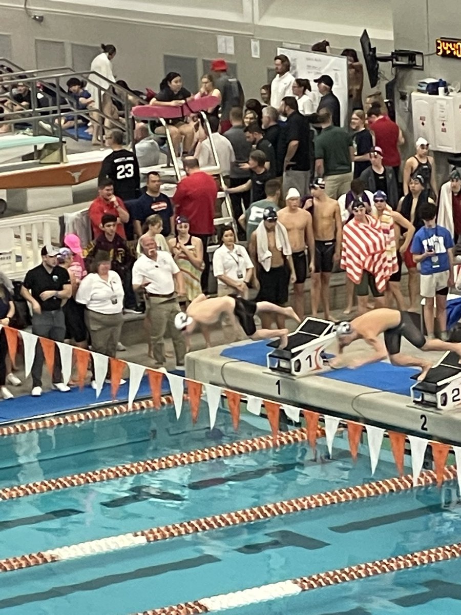 Cheering on <a href="/LakeRidgeSwim/">Lake Ridge Swimming</a> at the 6A State Meet!