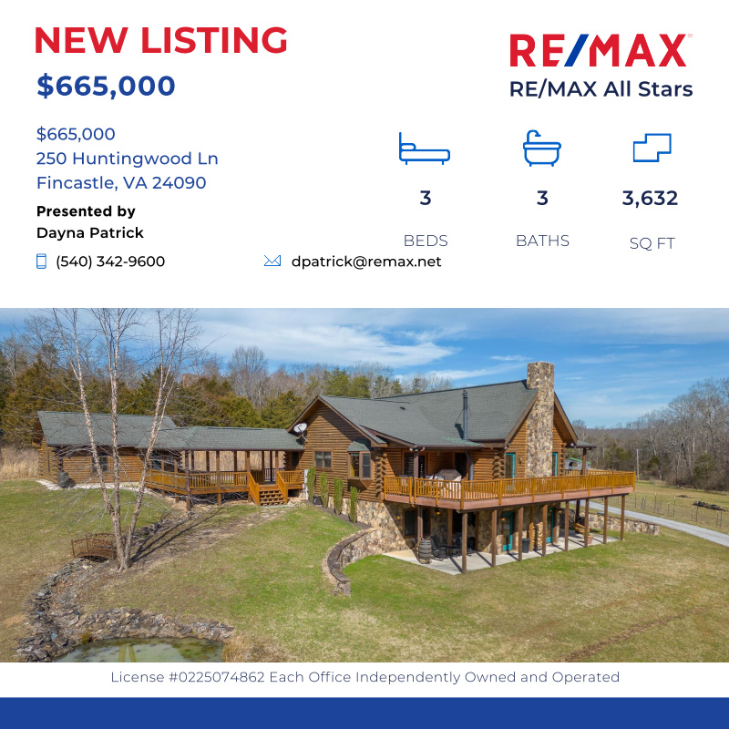 PatrickTeam's tweet image. Nestled on 7.4 acres of picturesque countryside, this lovely Log home blends Luxury with Rustic Retreat-style Living. Meticulously maintaine...

Click here for details:
PatrickTeamHomes.com
