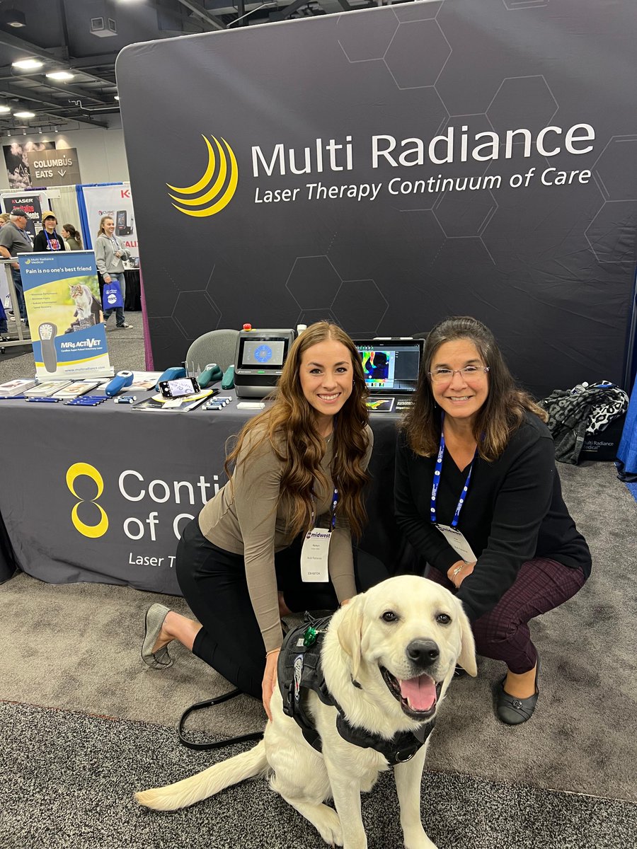 MultiRadiance's tweet image. We&apos;re at Booth 516 for @MVCinfo 🎉 Stop by to learn about Multi Radiance&apos;s clinically proven Laser Therapy Continuum of Care for every stage of care - from pain relief to tissue healing and long-term, at-home care 🐶😺🐴 #2023MVC