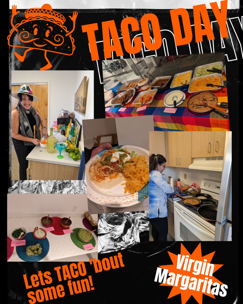Today was Taco day in Nashua! We enjoyed quite the feast of Mexican food today with many unique toppings and virgin margaritas, of course! 🌮😍🍹 #mexican #tacos #goodfood #funatwork #employeeappreciation
