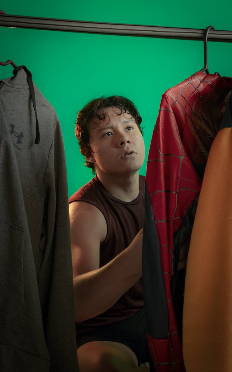 1998Wens's tweet photo. I am working on some photos of Peter Parker in his room living a moment of reflection with his life. I love the unedited photos. https://t.co/YAdCfOLa4d