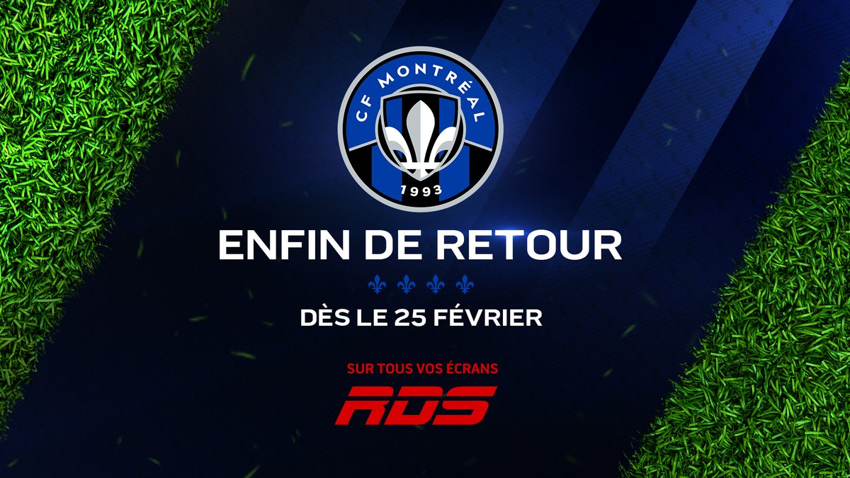 ENFIN DE RETOUR ! RDS dévoile son calendrier de diffusion des matchs de la saison régulière 2023 de la MLS.

Olivier Brett, Wandrille Lefèvre et Patrice Bernier à la description et à l'analyse des matchs du CF Montréal. 

Les détails => thelede.ca/qAV1bi