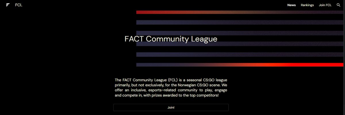 👀Ready to launch.

FCL, the @FACTRevolution CSGO Community League, is live! Engage in competition and win prizes. 

$100 prize pool starting next month.

Read more and join:
sites.google.com/view/fclno/news