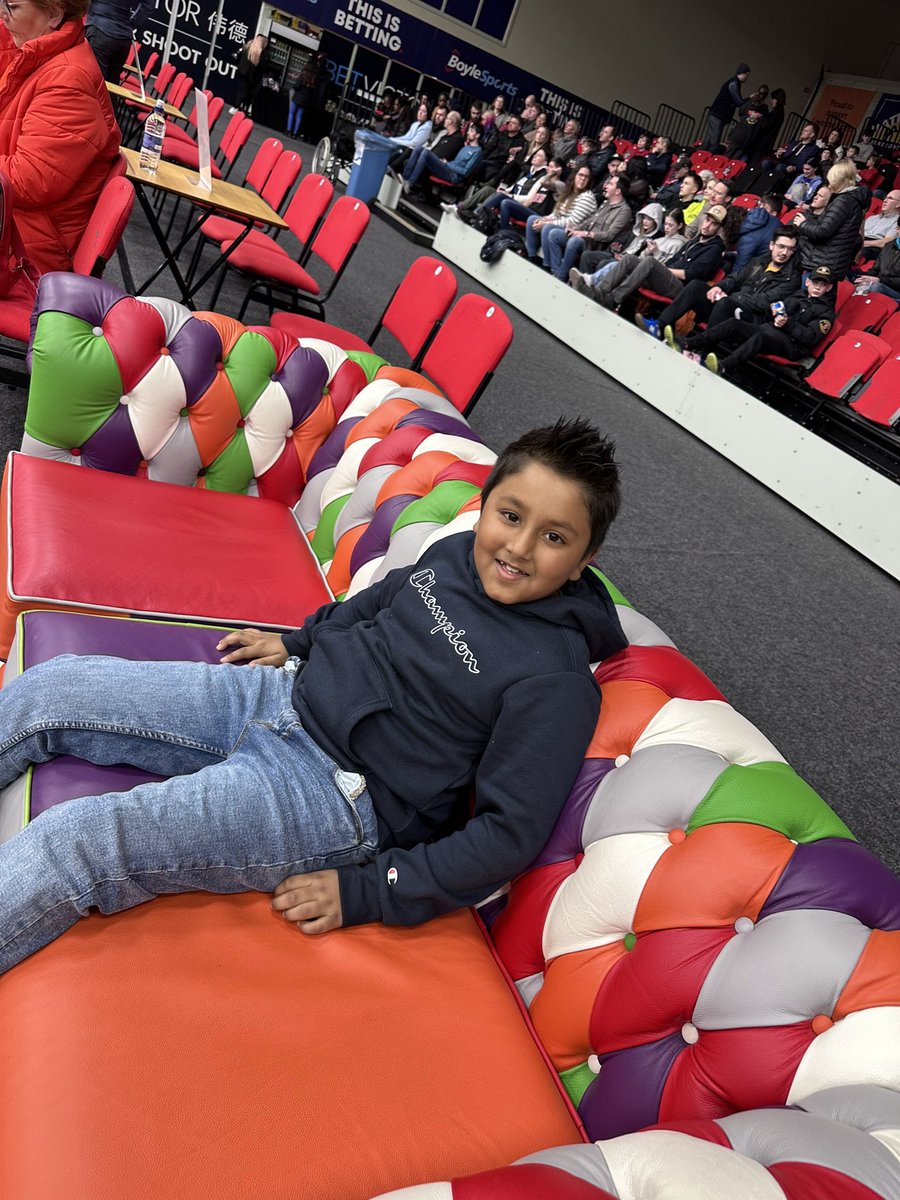 FundingAmbition's tweet photo. @RidersBball #bestseatinthehouse https://t.co/s4Fgudaadx