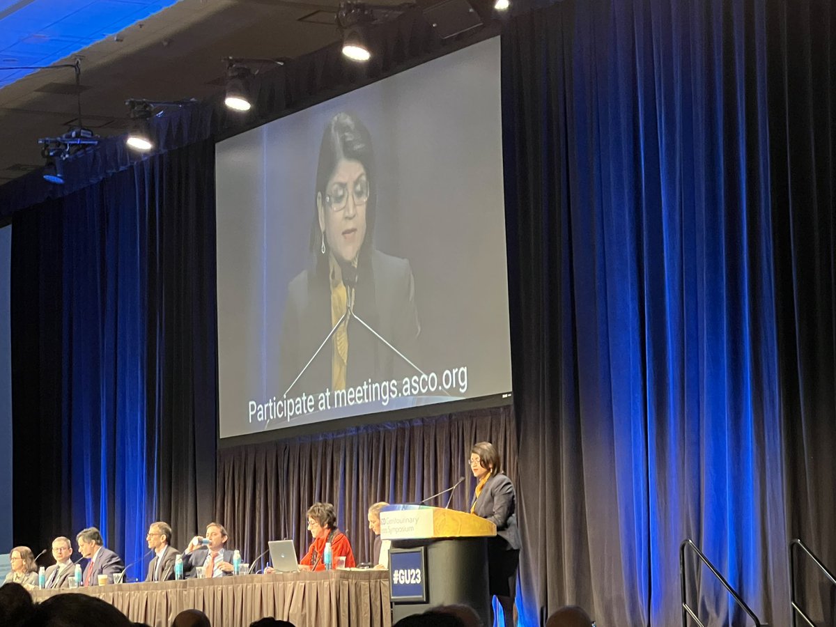 AndreaNecchi's tweet image. The one and only @shilpaonc leading the stage at #GU23 with outstanding lecture on periop therapies in #MIBC @urotoday @ASCO @GTumors
