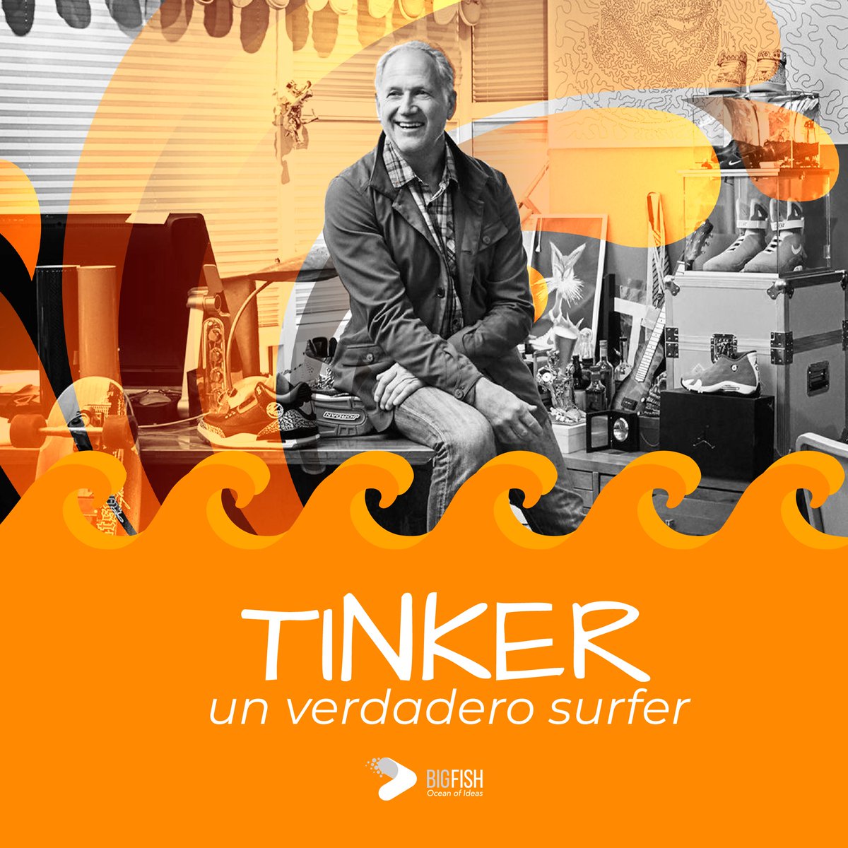 BigFish_ideas's tweet photo. #TinkerHatfield es una leyenda en la historia de #Nike, su estilo único y sus ideas refrescantes, han marcado tendencia entre jugadores y sneakerhads de todo el mundo; además de su inigualable gusto por la olas y su customizada combi, que lo acompaña a todos lados.😎
#SurfWithUs https://t.co/NkPxExUw5F